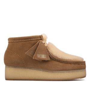 Women's Clarks Wallabee Wedge Casual Boots Light Brown | CLK590BED