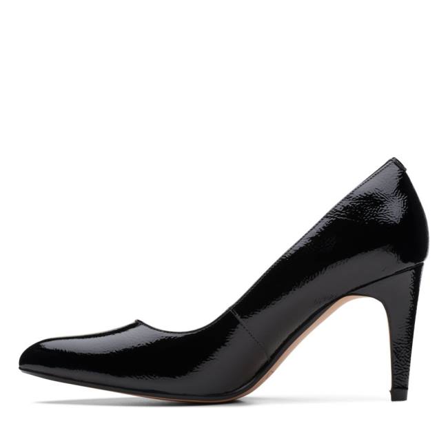 Women's Clarks Laina Rae Heels Shoes Black | CLK421CLQ