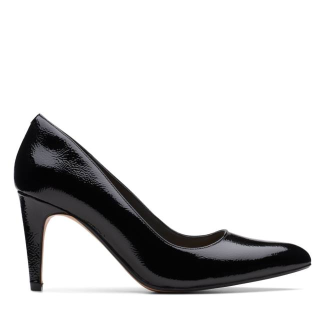 Women\'s Clarks Laina Rae Heels Shoes Black | CLK421CLQ
